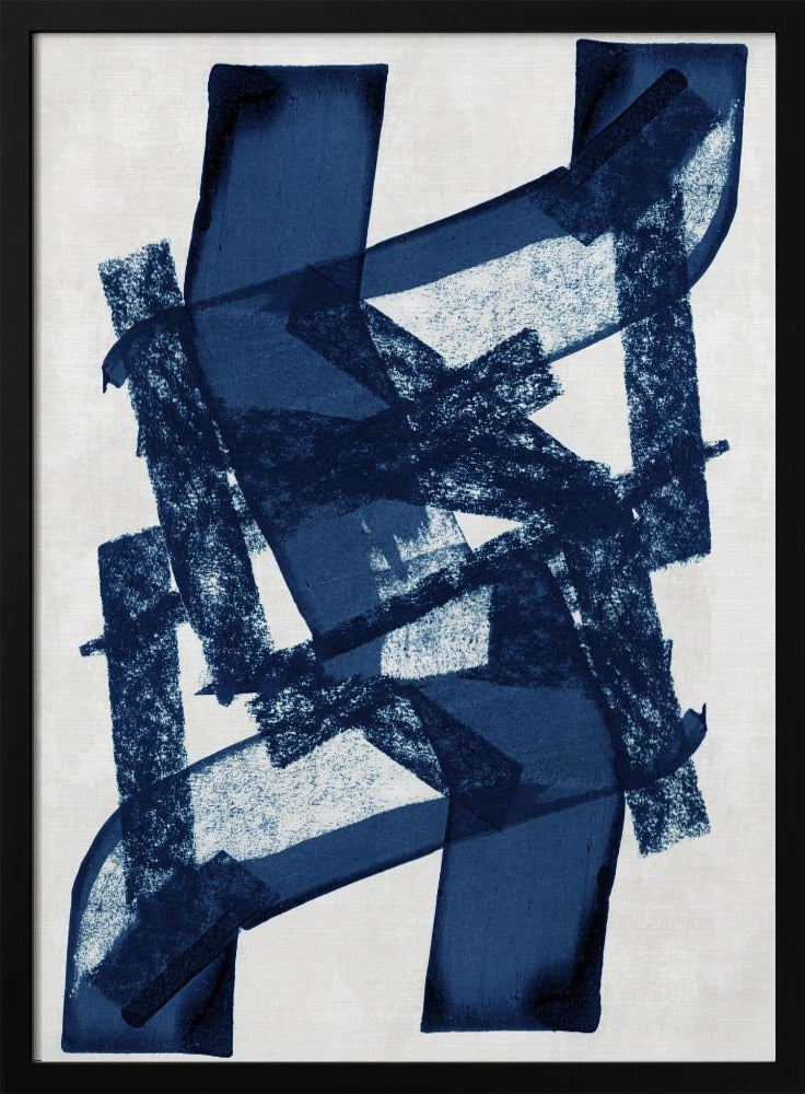 Abstract Blue Structure 1 | Poster