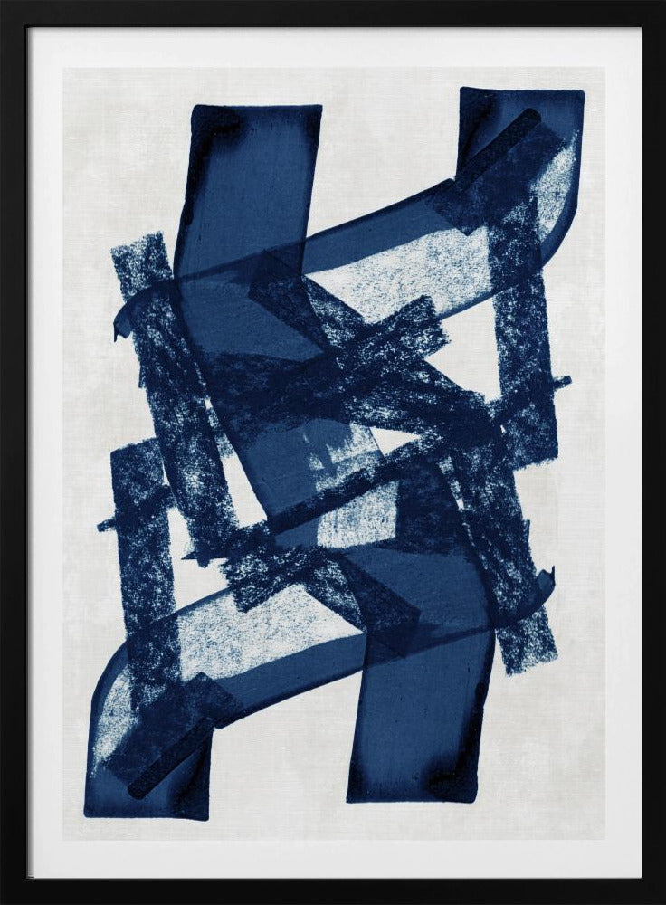 Abstract Blue Structure 1 | Poster