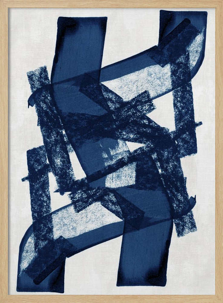 Abstract Blue Structure 1 | Poster
