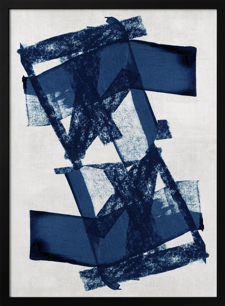 Abstract Blue Structure 3 | Poster
