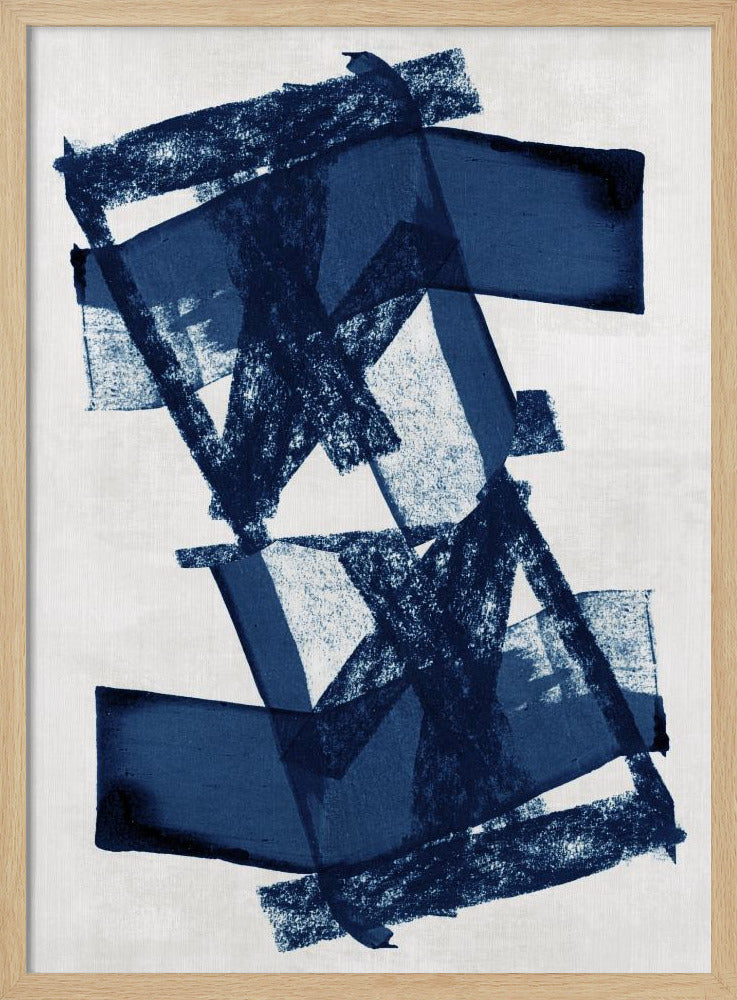 Abstract Blue Structure 3 | Poster
