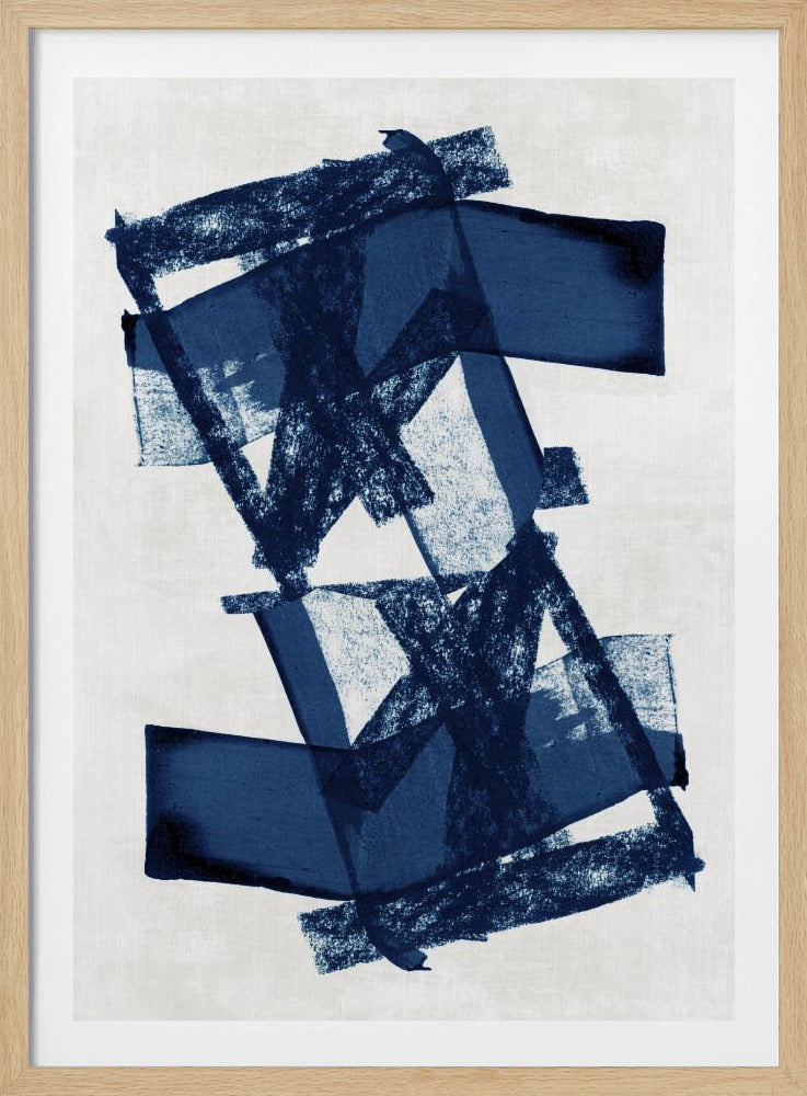 Abstract Blue Structure 3 | Poster