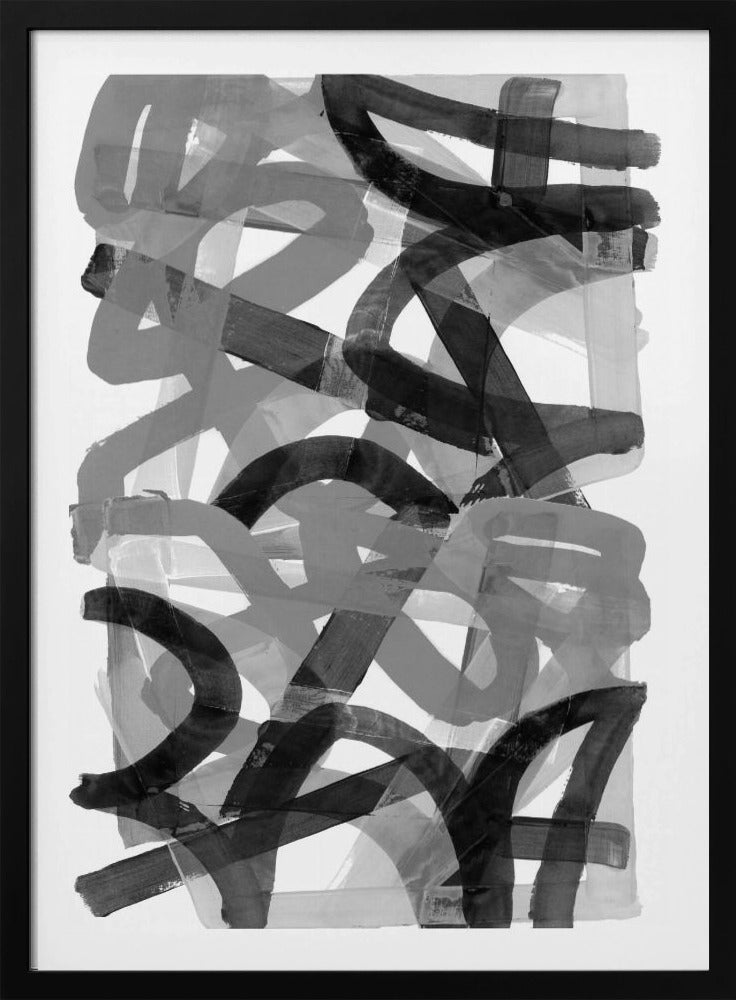 Schlurfende Schritte Schwarz und Weiß 2 | Poster