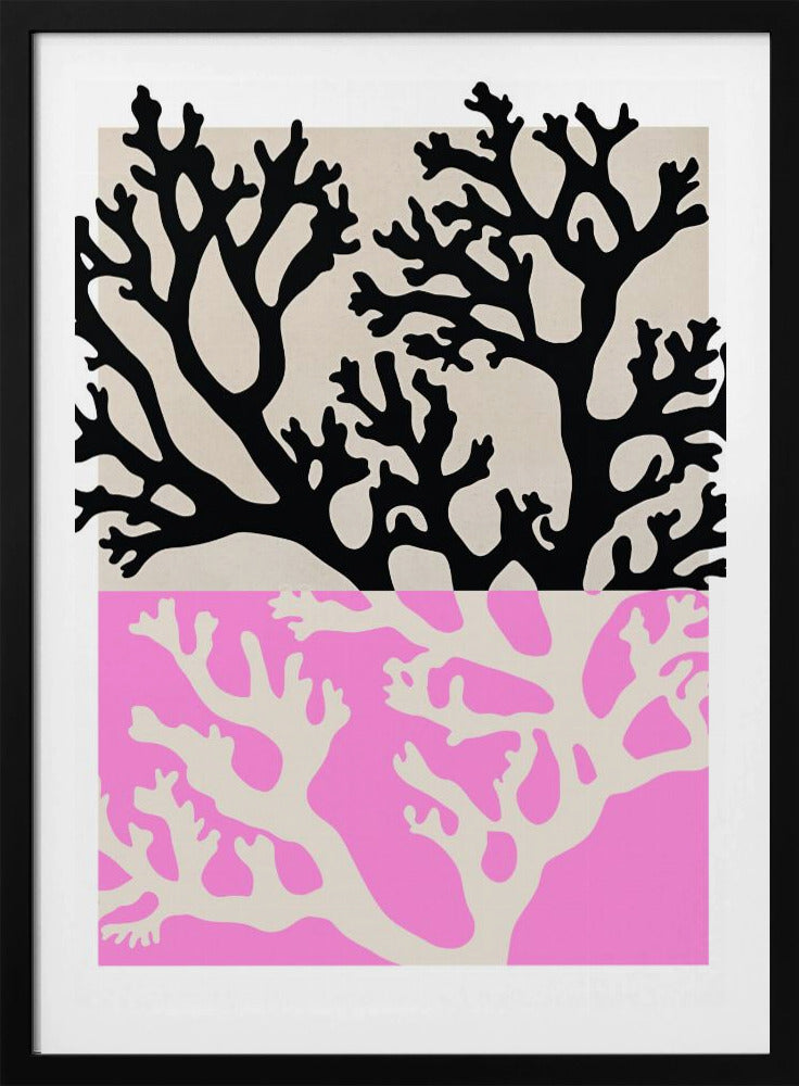 Doppelte Korallensilhouetten | Poster