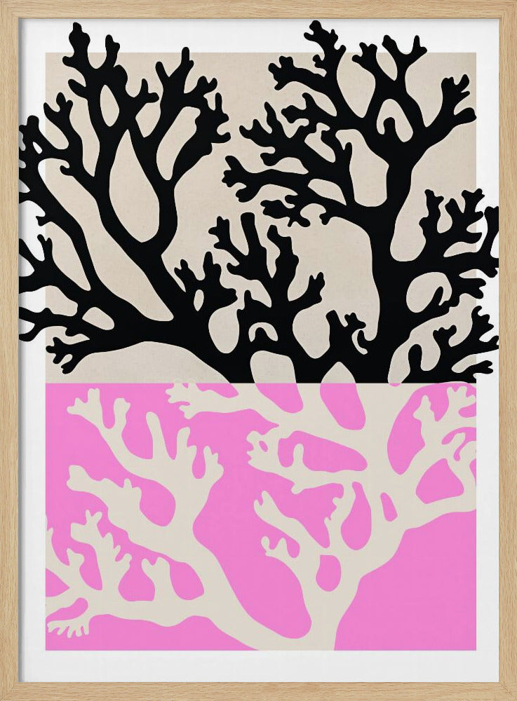 Doppelte Korallensilhouetten | Poster