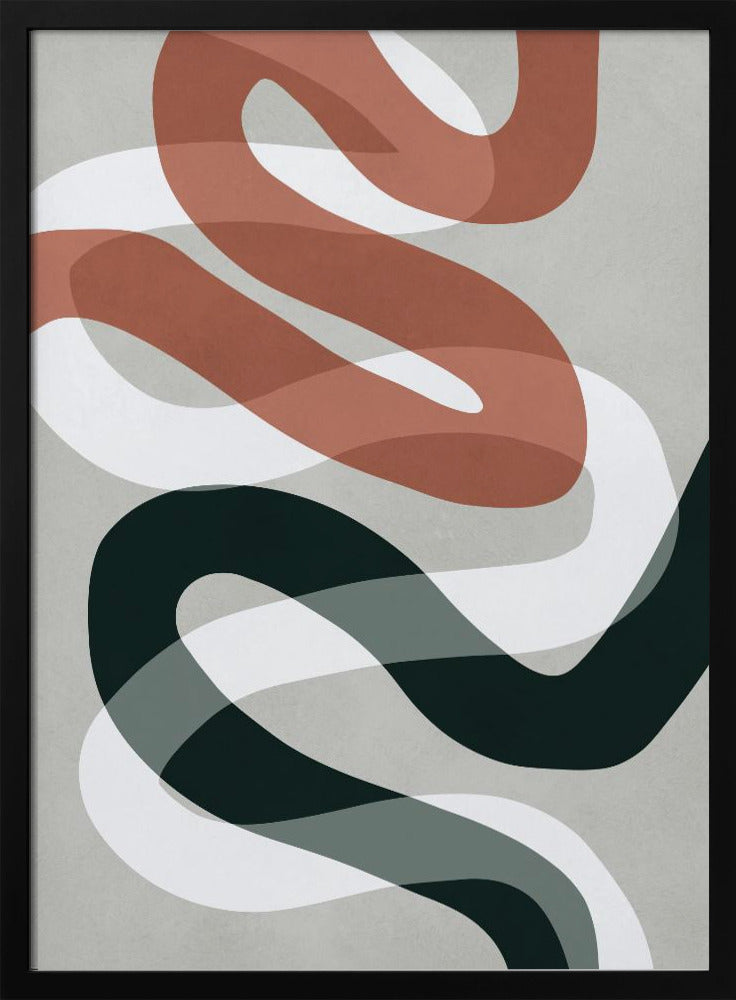 Expressionistische Kurven 1 | Poster