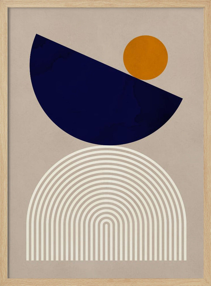 Linien und Halbkreise 2 | Poster