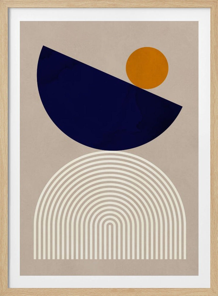 Linien und Halbkreise 2 | Poster