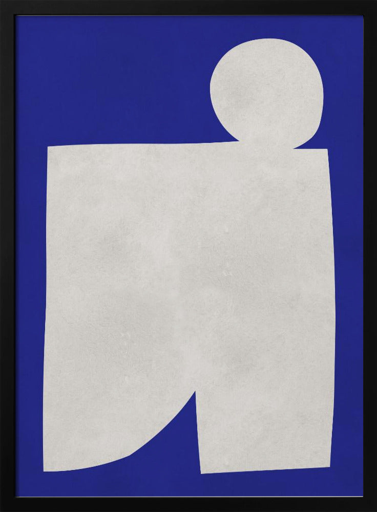 Blau-weiße Kunst 2 | Poster