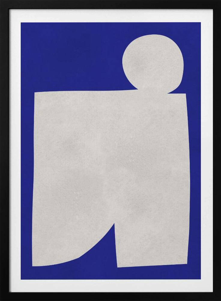 Blau-weiße Kunst 2 | Poster