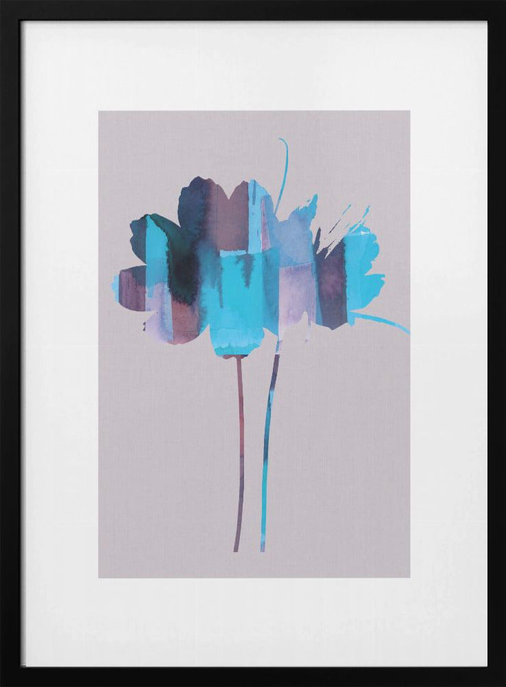 Heller floraler Grafikdruck Nr. 2 | Poster