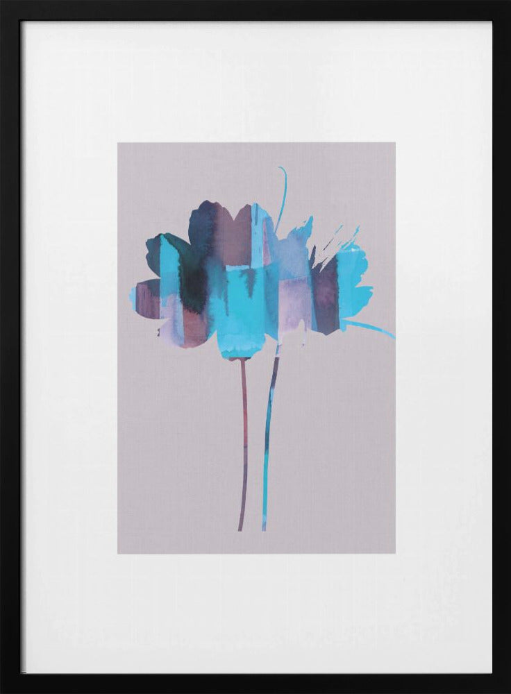 Heller floraler Grafikdruck Nr. 2 | Poster