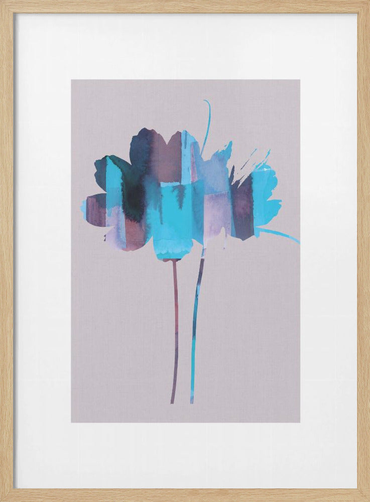 Heller floraler Grafikdruck Nr. 2 | Poster