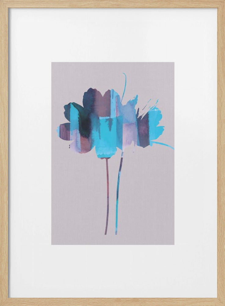 Heller floraler Grafikdruck Nr. 2 | Poster
