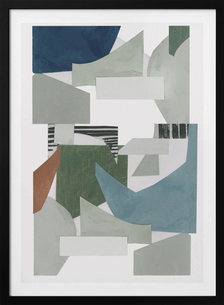 Neutraler geometrischer Druck Nr. 2 | Poster
