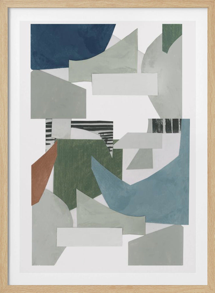 Neutraler geometrischer Druck Nr. 2 | Poster