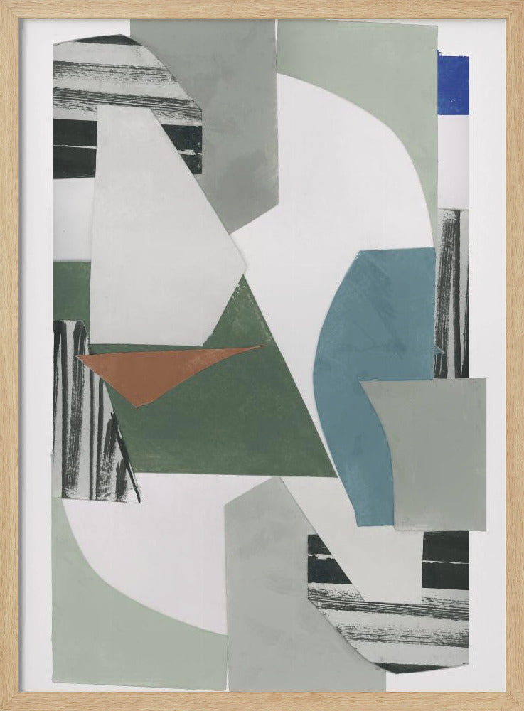 Neutraler geometrischer Druck Nr. 1 | Poster
