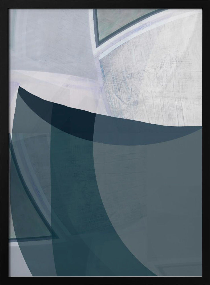 Encore Blau Abstrakter Druck | Poster