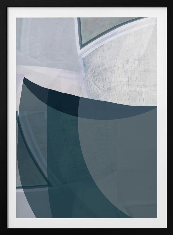 Encore Blau Abstrakter Druck | Poster