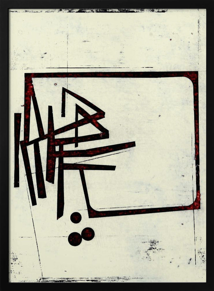 Eckige Linien und Punkte | Poster