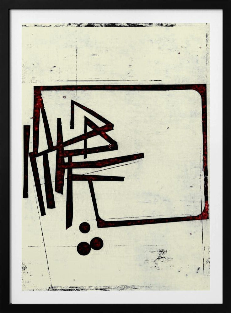 Eckige Linien und Punkte | Poster