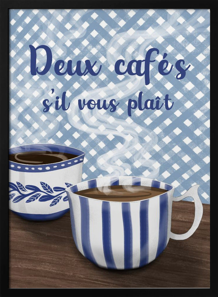 Zwei Kaffee bitte | Poster