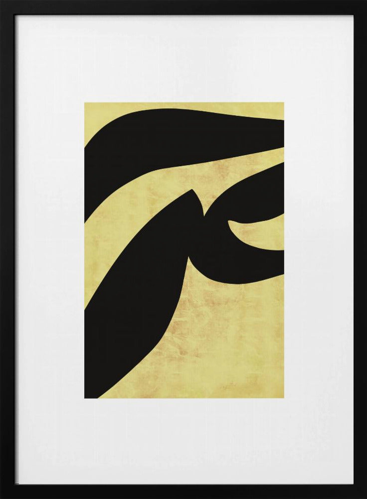 Abstract Black Shapes Print No 1 | Poster