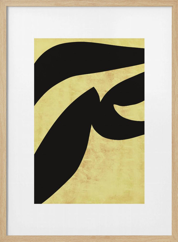 Abstract Black Shapes Print No 1 | Poster