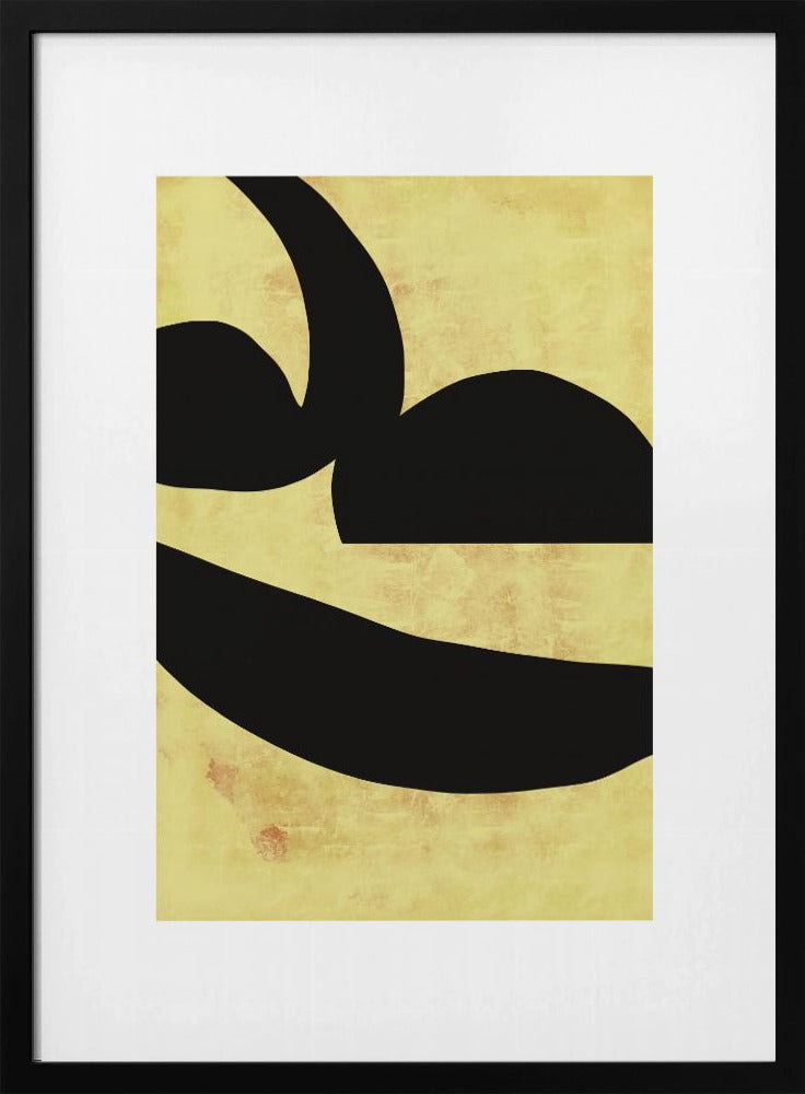 Abstract Black Shapes Print No 2 | Poster