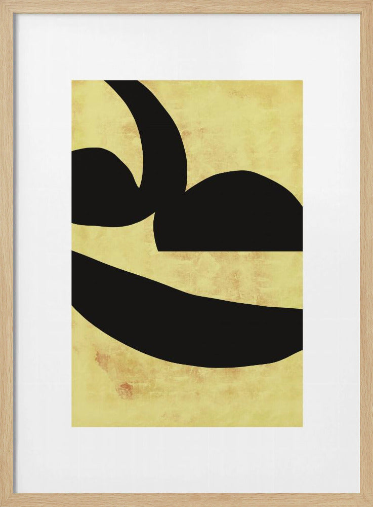 Abstract Black Shapes Print No 2 | Poster