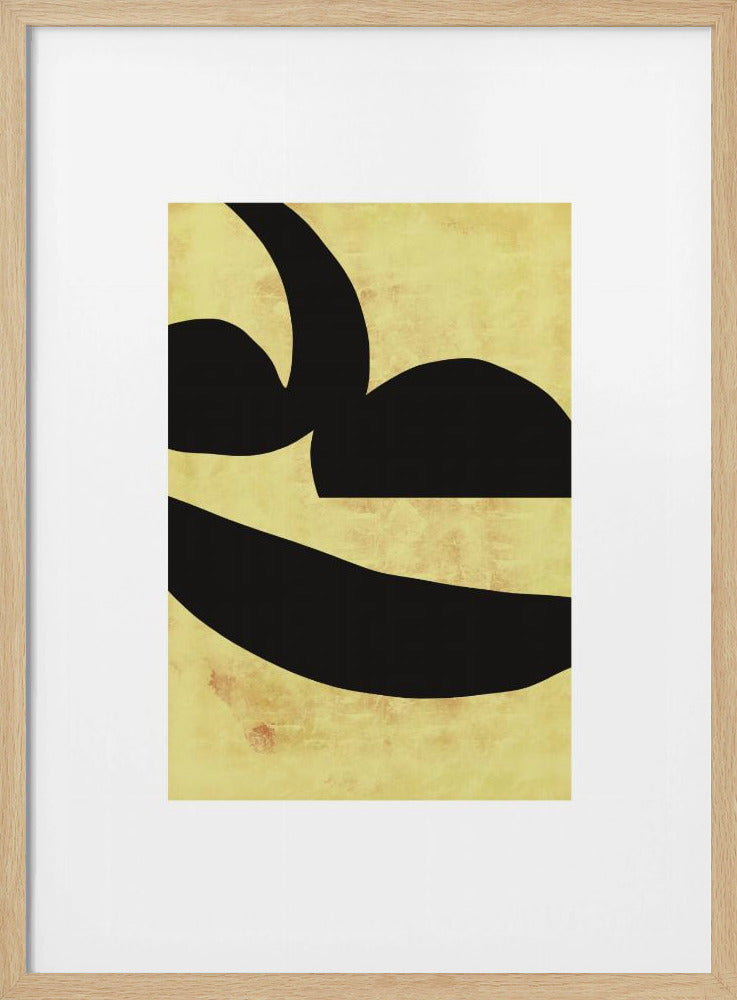 Abstract Black Shapes Print No 2 | Poster