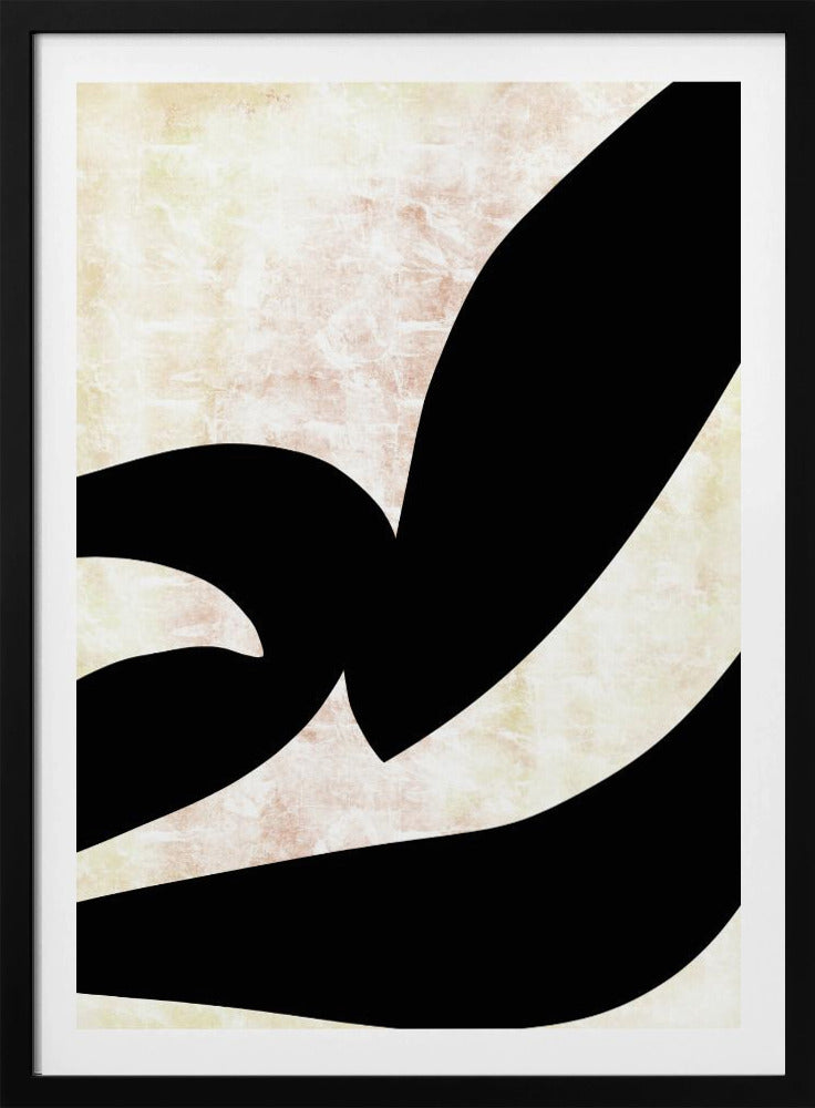 Abstract Black Shapes Print No 3 | Poster