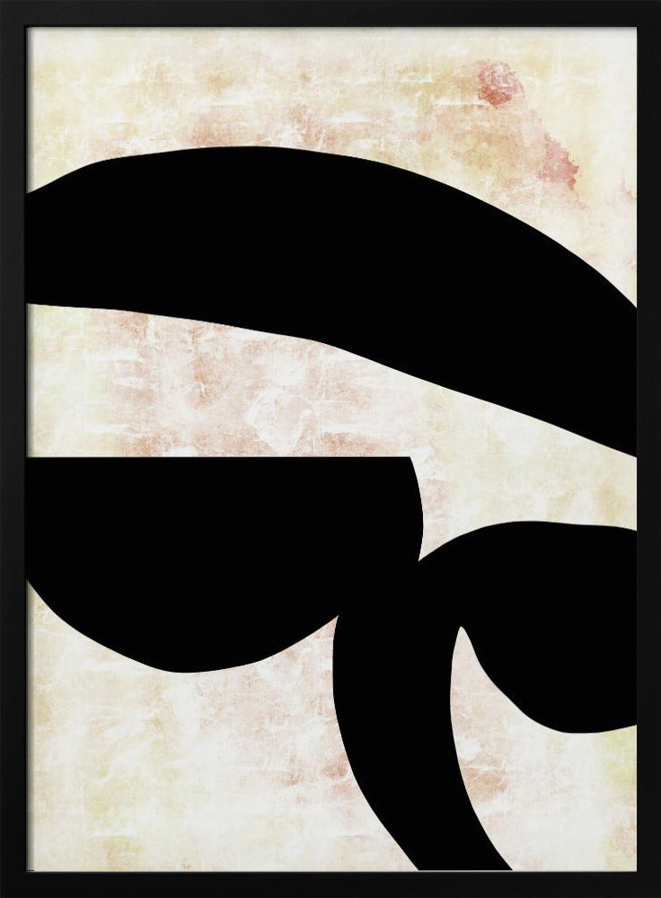 Abstract Black Shapes Print No 4 | Poster