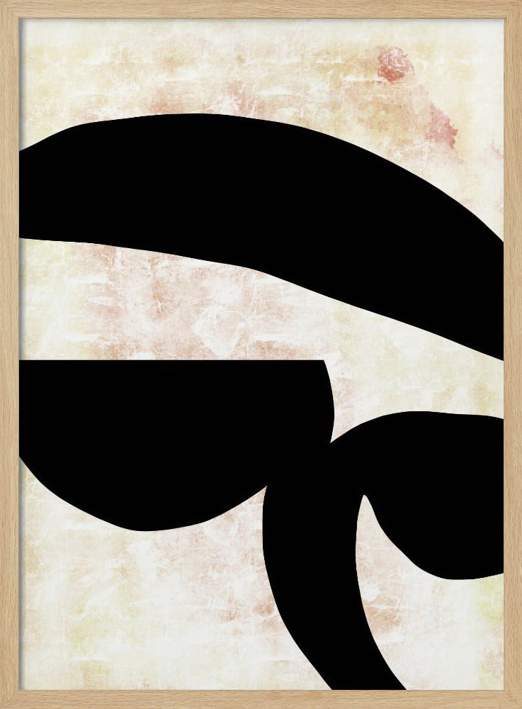 Abstract Black Shapes Print No 4 | Poster