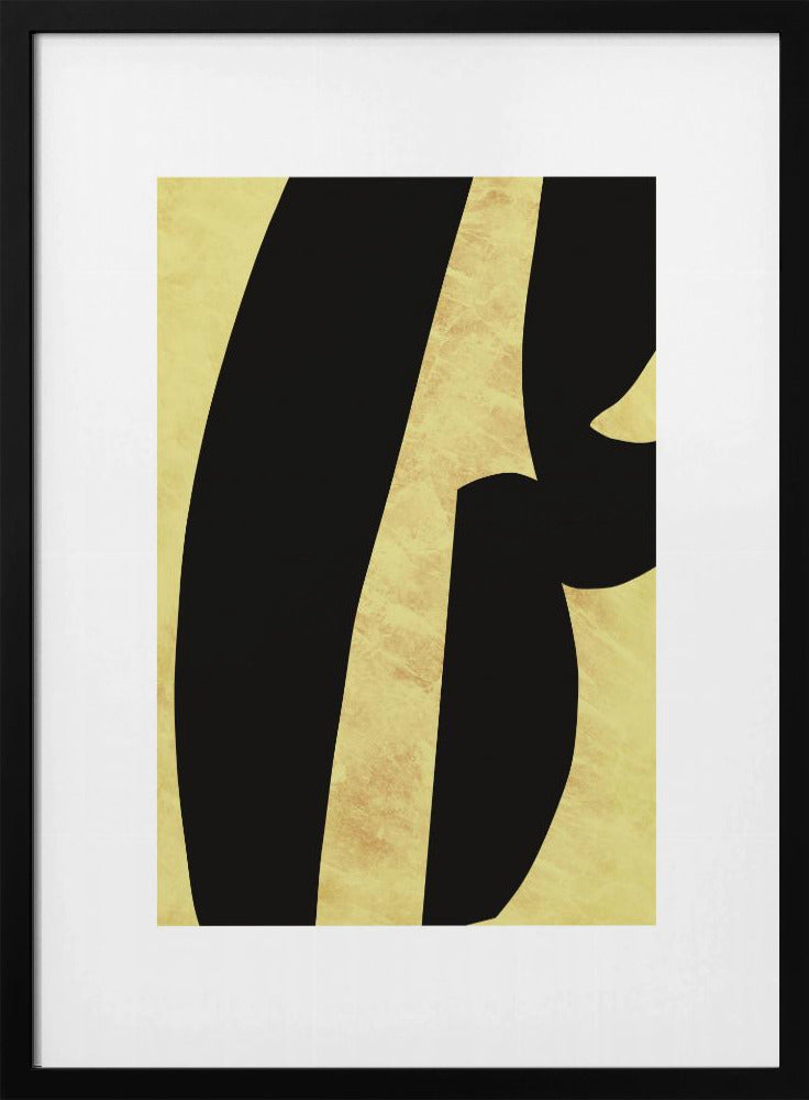 Abstract Black Shapes Print No 5 | Poster