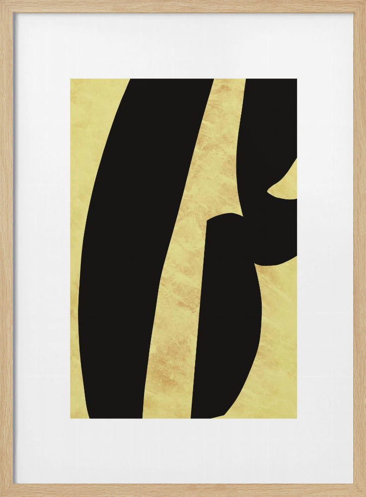 Abstract Black Shapes Print No 5 | Poster