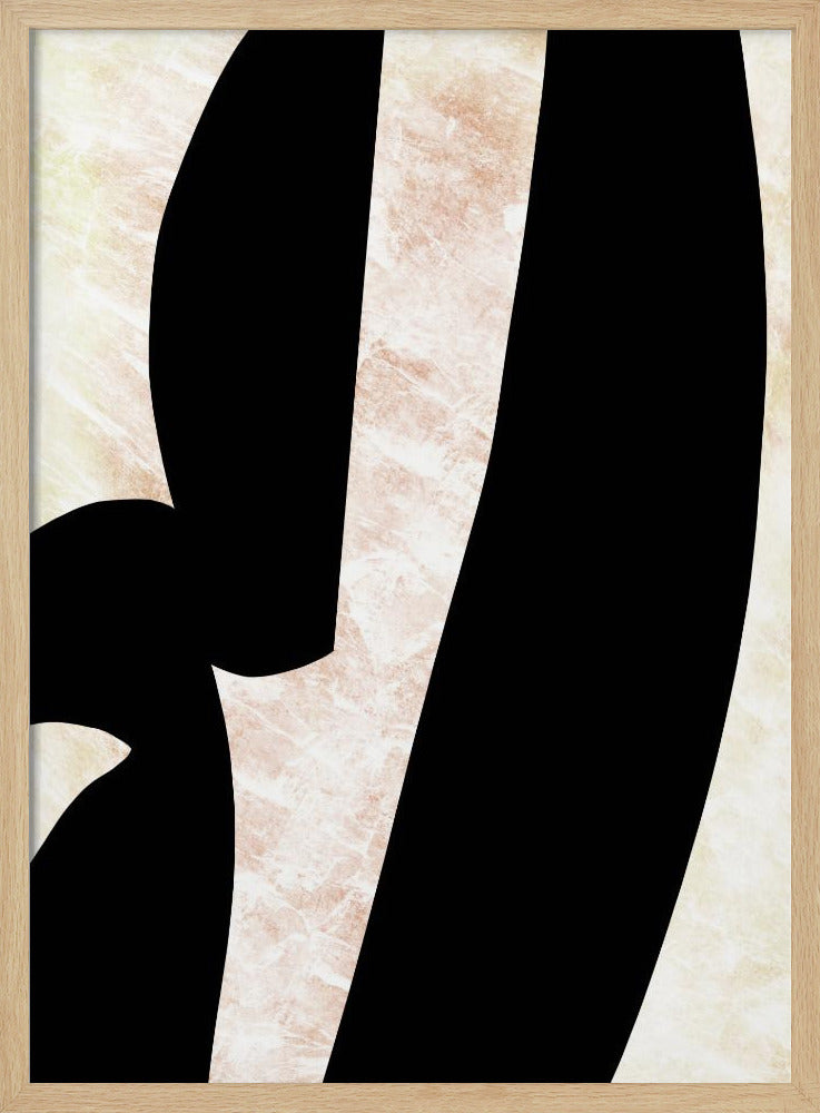 Abstract Black Shapes Print No 6 | Poster