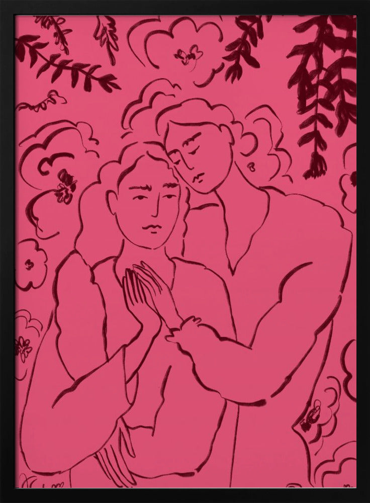 Händchenhalten Rosa | Poster