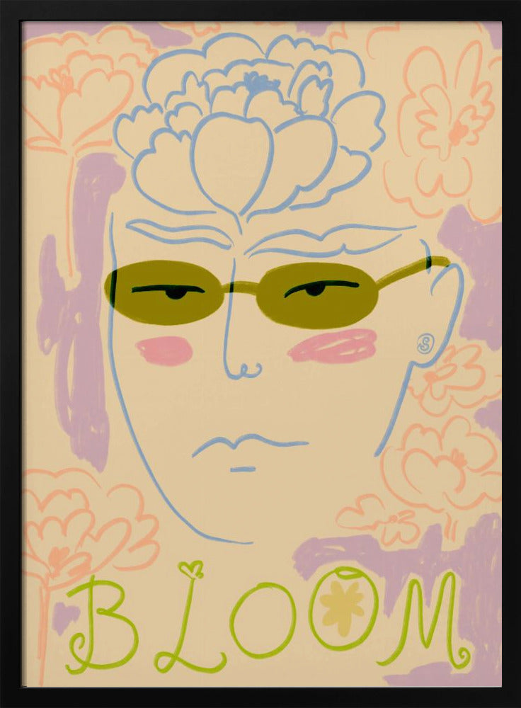 Floral Sunglasses | Poster