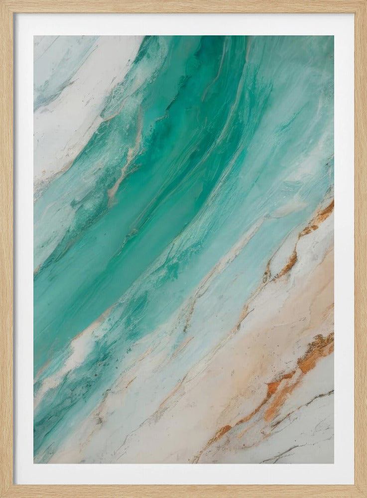 Meereswellen oder Marmormuster | Poster