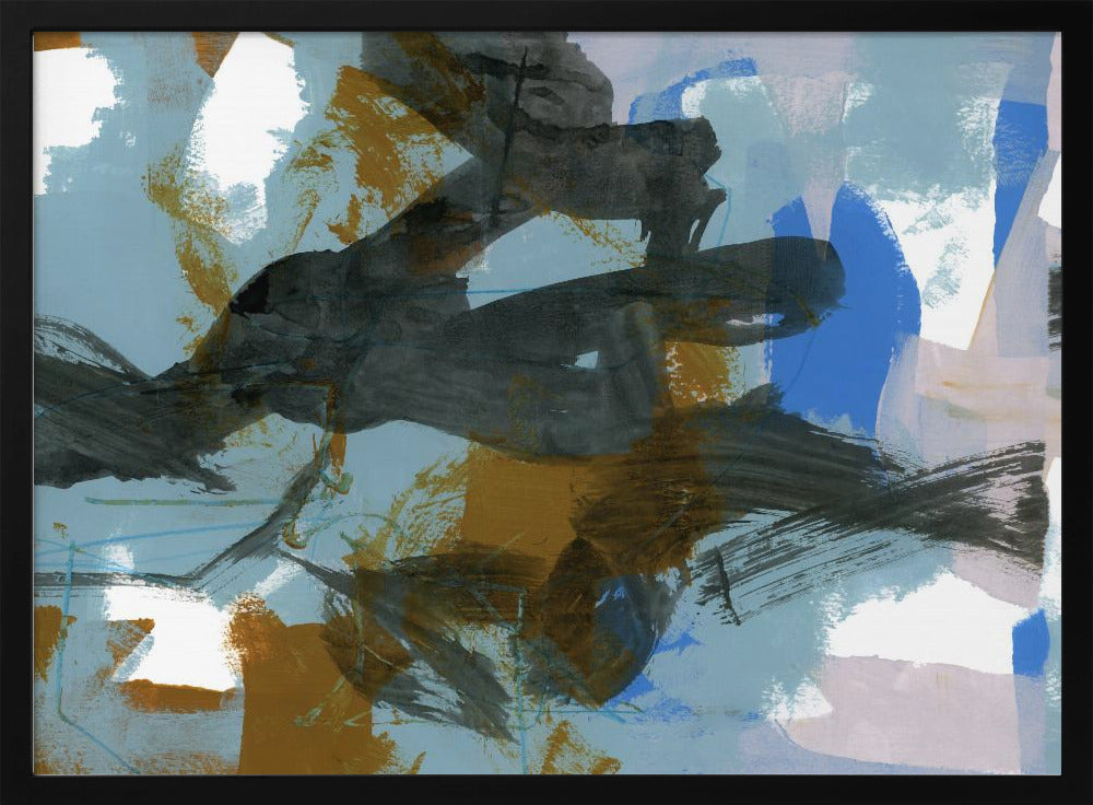 Abstrakter blauer Tanz Nr. 2 | Poster