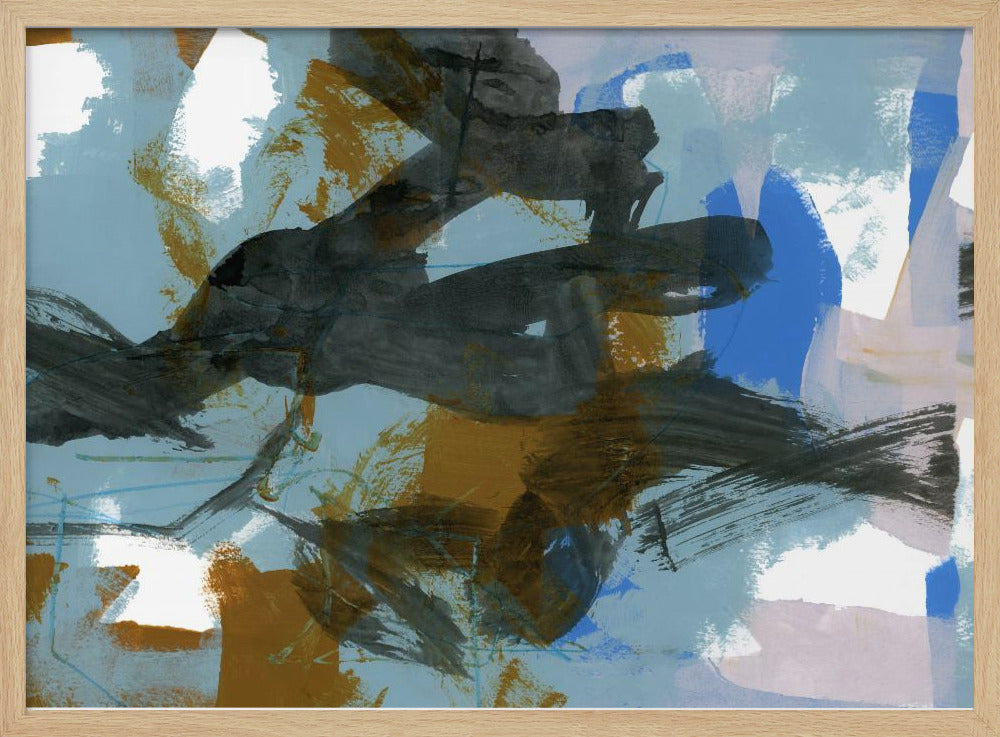 Abstrakter blauer Tanz Nr. 2 | Poster