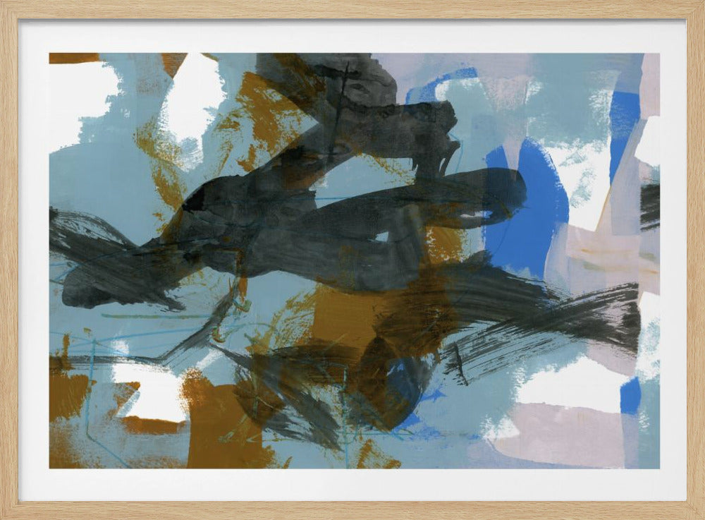 Abstrakter blauer Tanz Nr. 2 | Poster