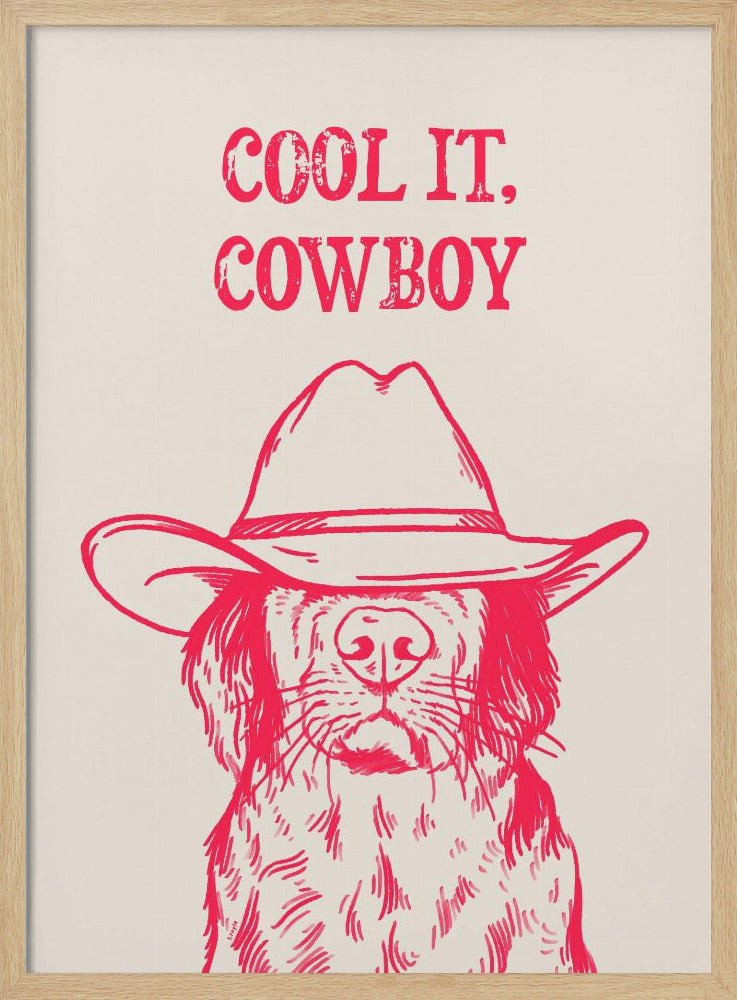Cooles Cowboy-Pink | Poster