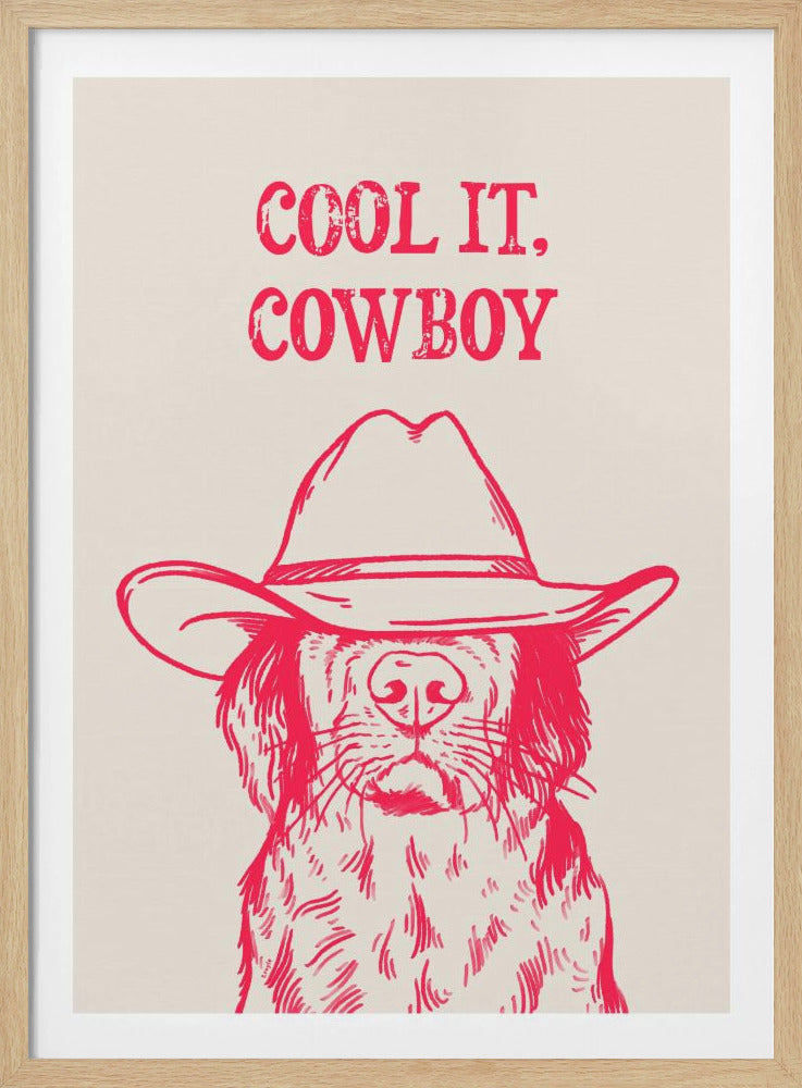 Cooles Cowboy-Pink | Poster