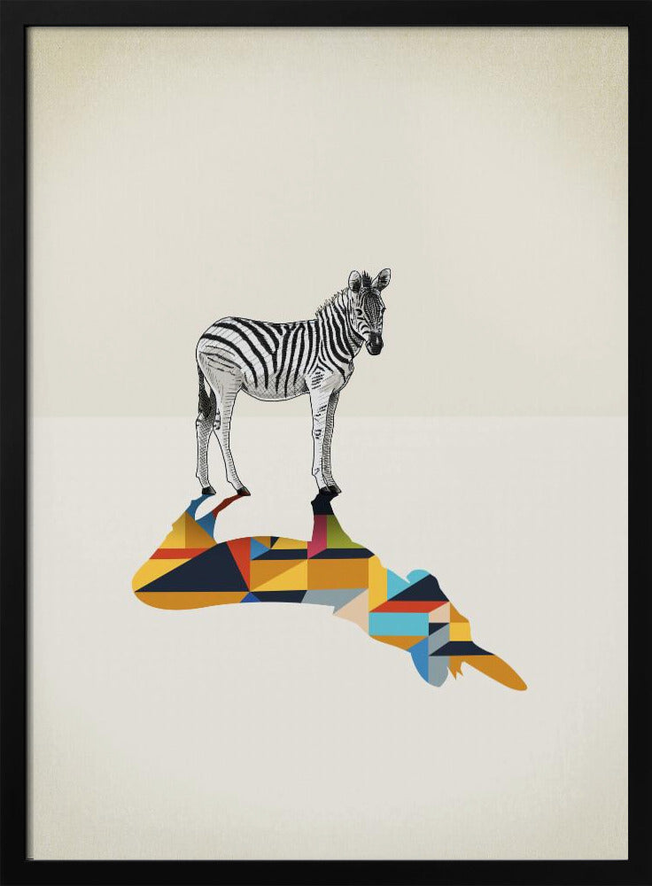 Walking Shadow, Zebra | Poster