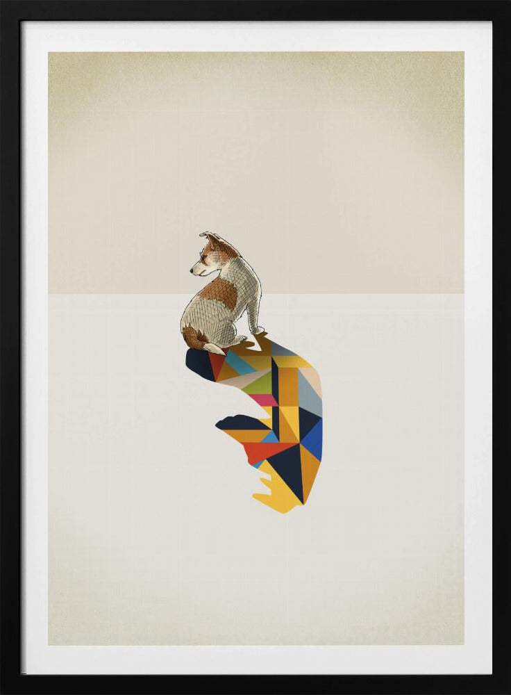 Walking Shadow, Dog | Poster