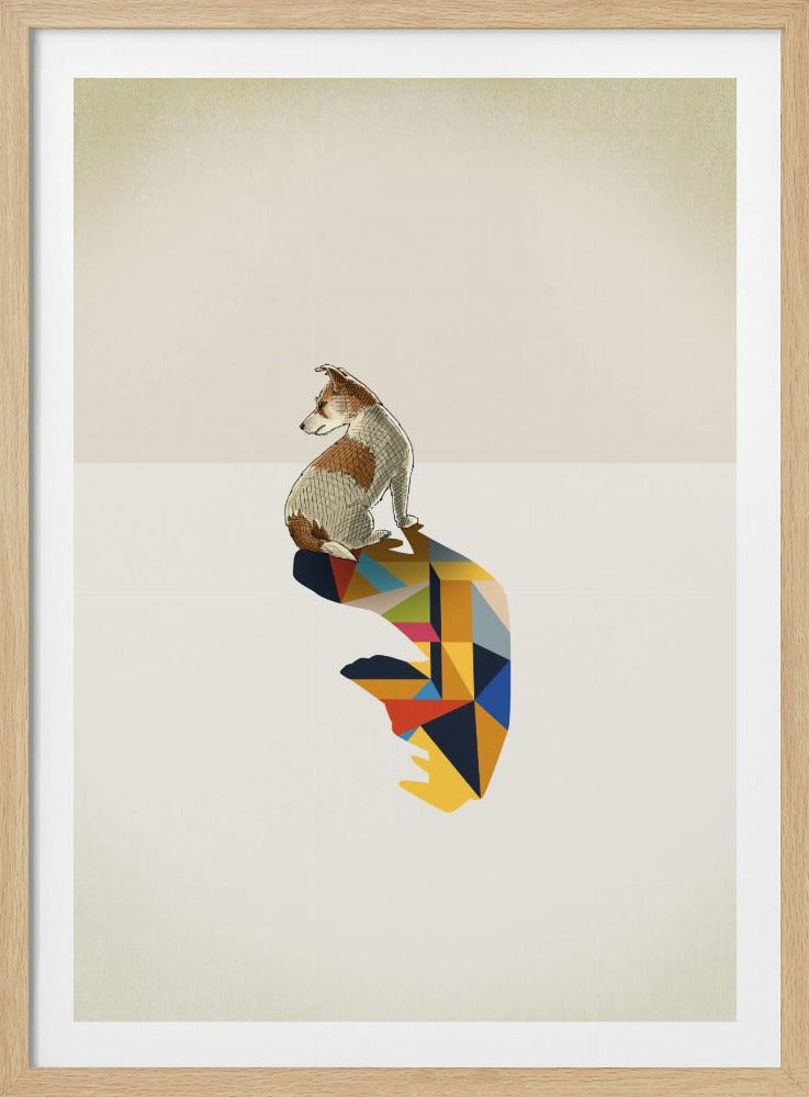 Walking Shadow, Dog | Poster