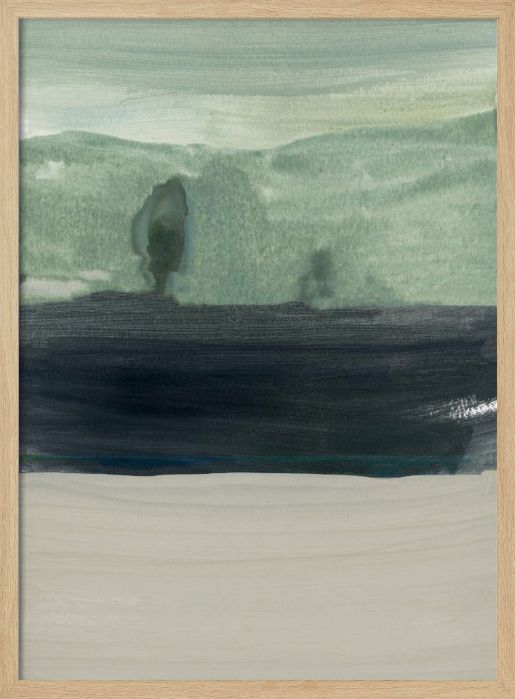 Minimale dunkle Landschaft 1 | Poster