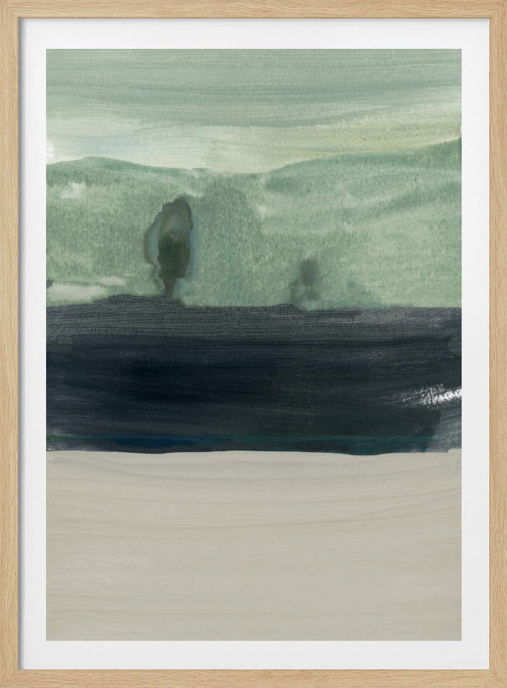 Minimale dunkle Landschaft 1 | Poster
